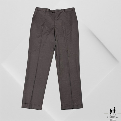 Corneliani flat front trousers - front,